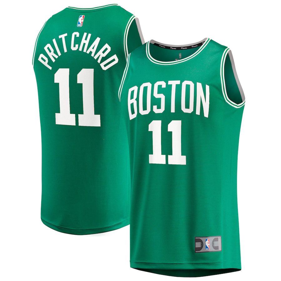 Men Boston Celtics 11 Payton Pritchard Fanatics Branded Kelly Green Fast Break Replica NBA Jersey
